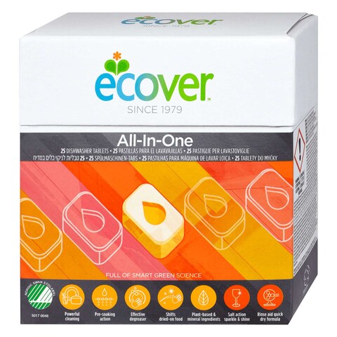 Ecover All In One Dishwasher Tablets 25 Pieces 500g