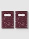 Lowha Spiral Notebook With 60 Sheets And Hard Paper Covers With Terrazzo Style Design, For Jotting Notes And Reminders, For Work, University, School