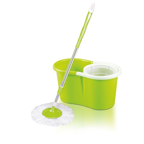 Buy Royalford Easy Spin Mop  Bucket Set - 360 Degree Spinning Mop Bucket Home Cleaner, Extended Ergonomic Handle  Easy Wring Dryer Basket For Home Kitchen Floor Cleaning  More in UAE