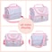 Eazy Kids Dual Compartment Lunch Bag Love - Pink