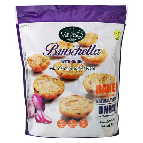 Valentina Onion Toasted Bruschetta Baked Bread 150g