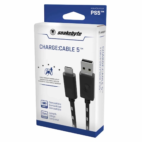 Snakebyte Charge Cable 5 For PlayStation 5 3M Multicolour