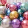 Generic-50PCS 12in Metalic Latex Balloons Round Thick Wedding Birthday Party Decoration Solid Color Balloon