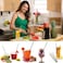 Decdeal - 2pcs Stainless Steel Straws Reusable Eco-friendly Straight/Bent Drinking Metal Straws with Cleaning Brush 2#