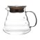 liying 2pces glass coffee drip filter pot clear set 700ml