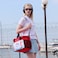 Anemoss Lighthouse Girl Insulated Bag, Waterproof and Leakproof Insulated Lunch Box for Men and Women, Picnic Cooler Bags, for Hiking - Beach, 18.5 L, Red