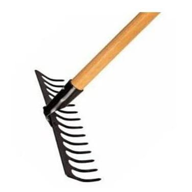 TRAMONTINA CURVED RAKE W/HANDLE 14