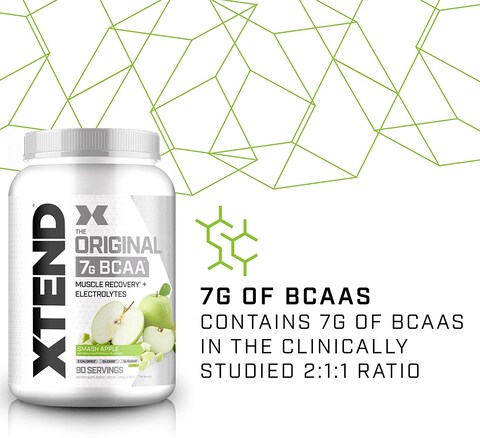 Scivation Xtend Original Bcaa, Smash Apple, 90 Servings, 1260 Gm