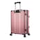 Cabinpro Lightweight Aluminum Frame Fashion Luggage Trolley Polycarbonate Hard Case Carry On Suitcase with 4 Quite 360&deg; Double Spinner Wheels CP001 Rose Gold