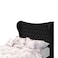 In House Lisbon Velvet Bed Frame - Single - 200x100 cm - Black