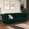 In House Serena 2 In 1 Sofabed Linen Upholstered - Dark Green