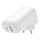 Belkin BoostCharge 1 USB-C and 1 USB-A Port  Wall Charger, White, 42 W