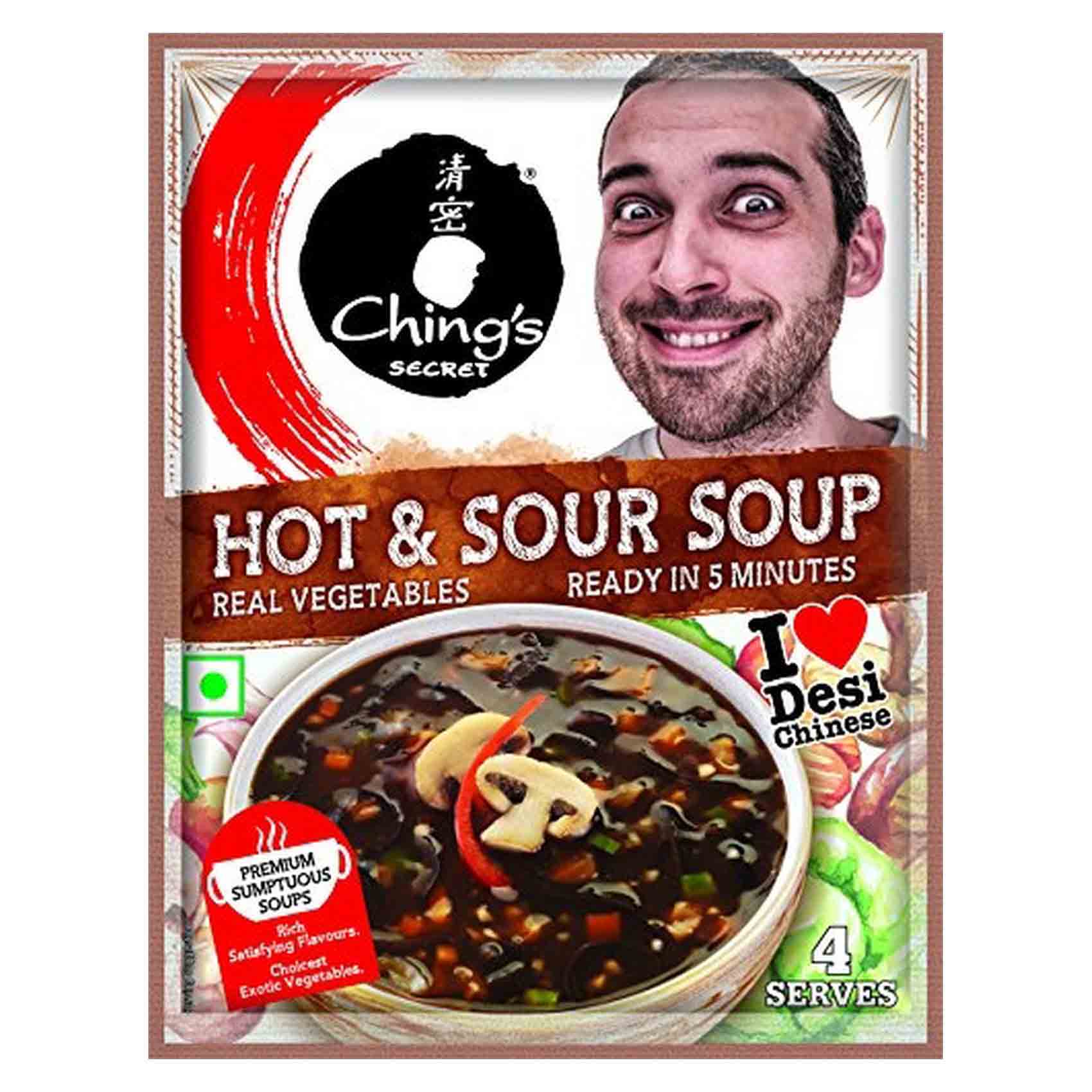 Chings Secret Vegetable Hot And Sour Soup 55g