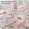 ULTIMAX Yoga Folding Chair with Lumbar Back Support Versatile and Foldable Balance Training Auxiliary Chair-PINK