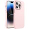 Protective Silicone Shockproof Slim Thin Case Cover For iPhone 14 Pro Max 6.7 inch (Pink)