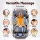 Zeitaku Luxury ANSHIN Recline Massage Chair Full Body Massage with 18 Fixed Rollers &amp; 16 Auto Programs, Zero Gravity, Back Heat Therapy, Foot Massage, Bluetooth Speakers, LCD Display &amp; Voice Control