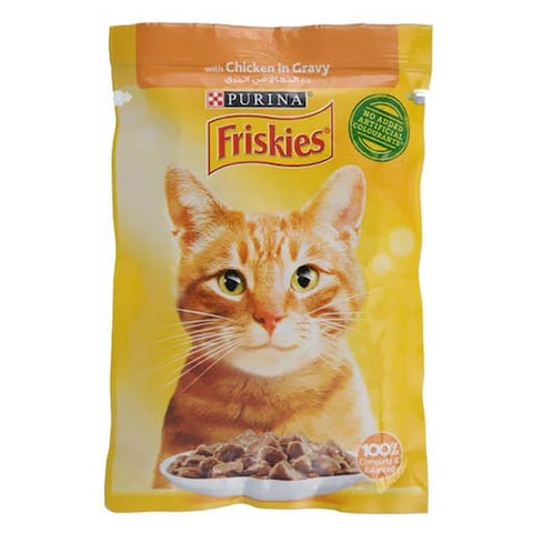 Purina Friskies Cat Food With Chicken In Gravy - 85 gm