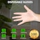 Generic-S 100PCS/Set Plastic Gloves Disposable Gloves for Laboratory Factory Home Cleaning Beauty Salon Dental Gloves