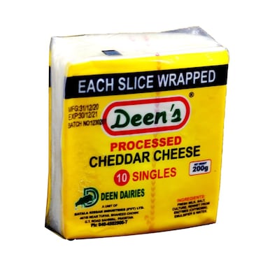 Deen&#39;s Cheddar Cheese Slice 200 gr