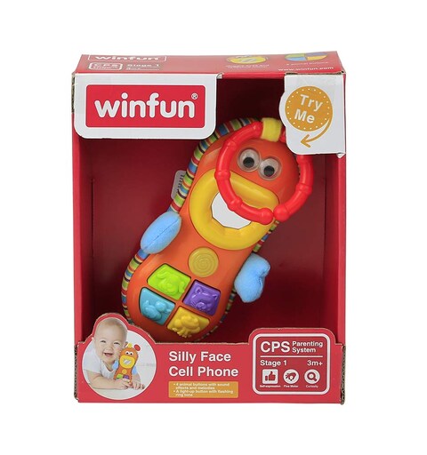 Winfun Silly Face Cell Phone, Multi Color
