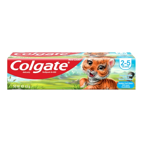 Colgate Kids Toothpaste Gel 2 - 5 Years Bubble Fruit 50ml