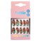 Lottie London Stay Press'd Press-On False Nails With Glue Tortoiseshell Twist Pack of 30