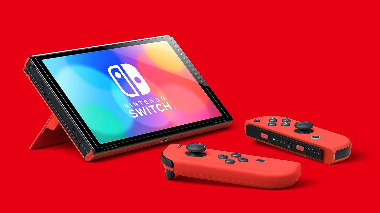 Nintendo Switch - OLED Model, Mario Red Edition Gaming Console - International Version