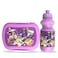 Eazy Kids - Set of 2 - Lunch Box &amp; Water Bottle - Rabbit Purple