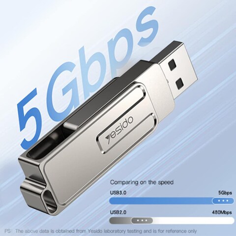 Yesido FL16 256GB Flash Drive, Lightning Port, USB 3.0