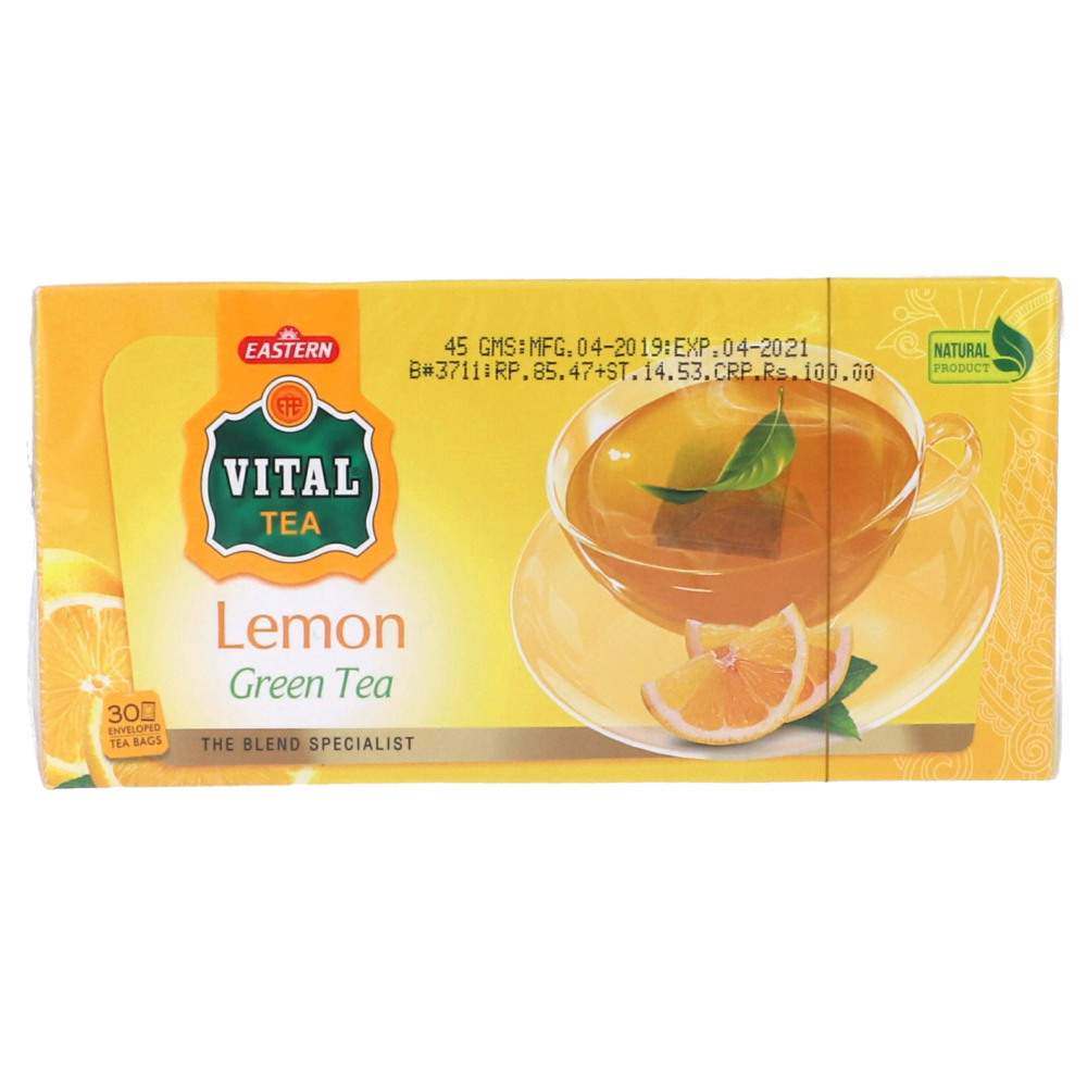 Vital Lemon Green Envelop Tea Bag 30 pcs