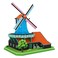3D PUZZLES DUTCH WINDMILL
