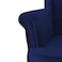 In House Chair King Velvet With Two Wings - Dark Blue - E3