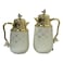 Home Maker Tea And Coffee Vacuum Flask Set QBC-Q330YZC95-H190 White And Gold 700ml+1L 2 PCS