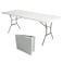 Lifetime, 6-Foot, Fold-In-Half Table, Rectangle, Residential, White Granite Colour, LFT-80333