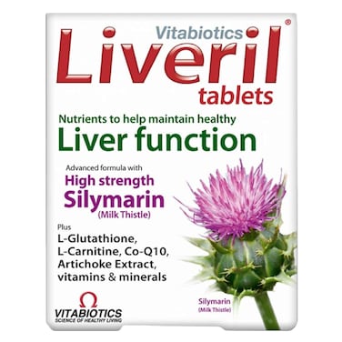 Vitabiotics Liveril Liver Function Supplements 30 Tablets