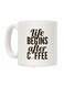 muGGyz Haters Gonna Hate Printed Ceramic Coffee Mug Blue/White