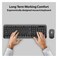 Promate - Wireless English Keyboard and Mouse Combo with USB Type-A/USB Type-C Nano Receiver, ProCombo-6 - Black