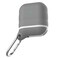 Ozone - Silicone AirPod Case with Hook and 2 Straps Protective Cover for AirPod 1/ Airpod 2 [Front LED Visible] - Grey