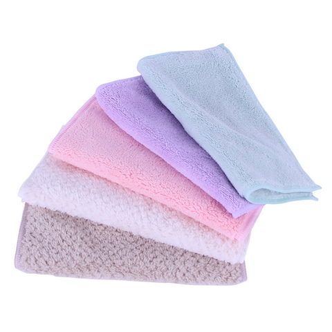 decdeal-Microfiber Cleaning Cloth Kitchen Clean Dish Towels Multi-use Reusable Washing Rag Houseware 7.9in 5Pcs