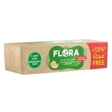 Flora -Plant Based- Unsalted Butter 100g +13% Free