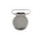 25 Round Face Metal 1&quot; Suspender/Pacifier Clips - w/Rectangle Inserts