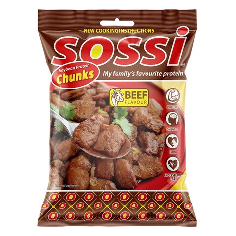 Sossi Soya Beef Chunks 60g Online | Carrefour Kenya