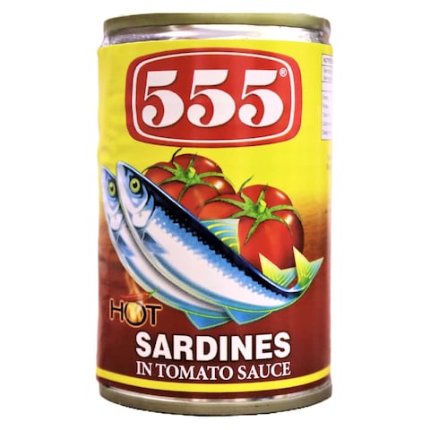 555 سردين حار بصلصة الطماطم 155 غرام