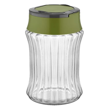 Qlux Active Stripe Jar 1000ml Green/Grey