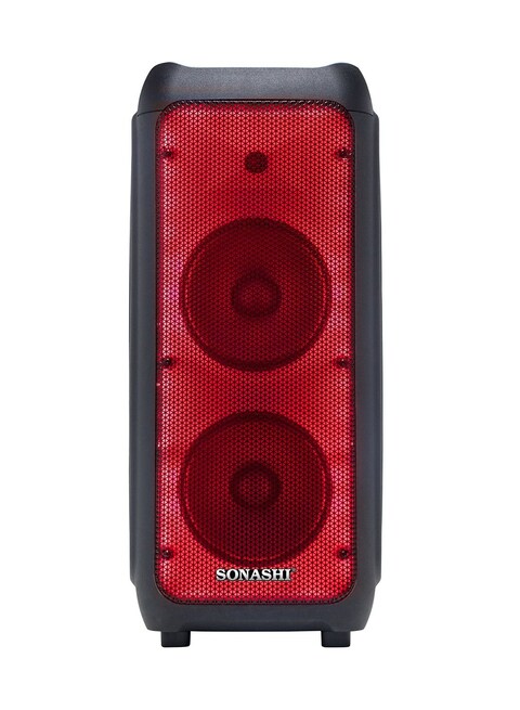 Sonashi Dual 8-Inch Rechargeable Bluetooth Speaker SPS-8018RT