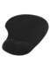 Trands - Gel Mousepad With In-Build Wrist Rest Pad Black