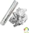 Party Time Silver Confetti Party Popper Twist &amp; Shoot Popper for Parties, New Year Eve, Christmas, Weddings, Birthdays and all Celebrations, Compressed Air, 100% Safe (30 cm, Silver Metallic)