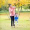 Rbwtoys Outdoor New Solid Color Toddler Swing Set With High Back Safety Seat With Chains Model RW-13126. Green