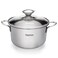 Fissman Bambino Saucepot With Glass Lid 14X6.0cm / 0,9 Ltr (Stainless Steel)