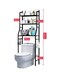 Generic 3-Tier Toilet Storage Rack Black